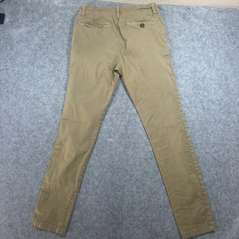 American Eagle Active Flex Super Skinny Pants 29x32 Tan Khaki Stretch Cotton